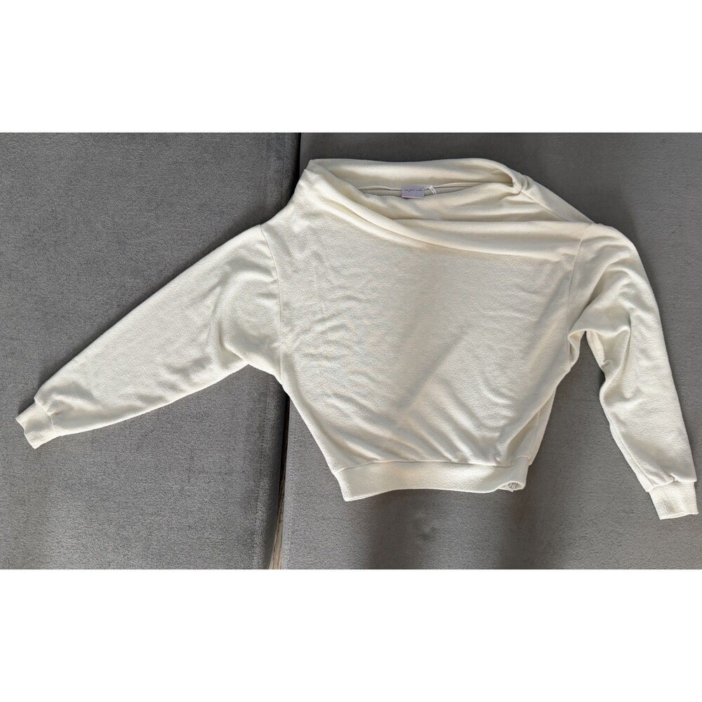 Urban outfitters, out from under Cozy Cream off shoulder Sweater - Size S Y2K